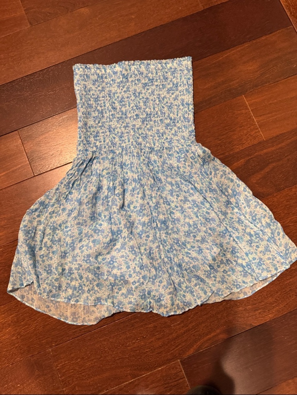Rays for Days Georgia Strapless Romper in Sandwash Floral - Picture 8 of 9